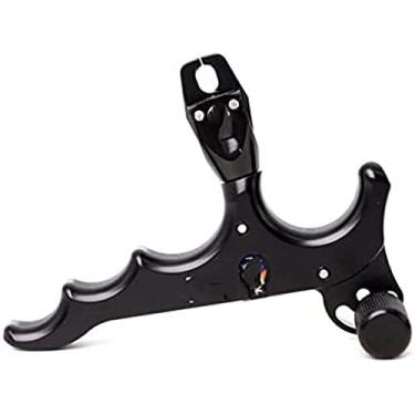 Imagem de Arco composto de rotação de 360 ​​graus, auxílio de liberação de 4 dedos, pinça ajustável, gatilho, liberação do polegar, caça, tiro com arco, liberação do botão do arco composto