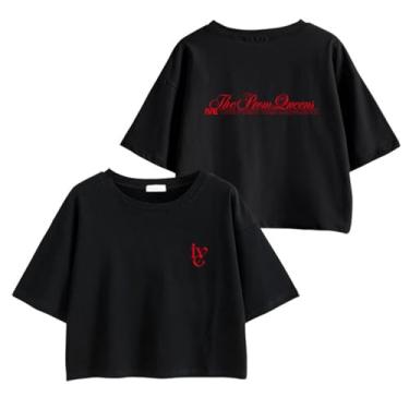 Imagem de Camiseta estampada Fm Concert The Prom Queens Merchandise for Fans Star Style, B Preto, XXG