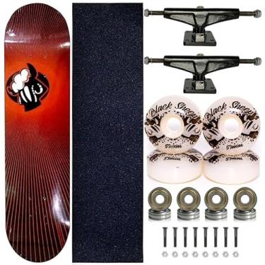 Imagem de Black Sheep, Skate Completo Shape Marfim Black Sheep 8.0 Raios Sheeps
