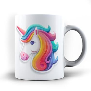 Imagem de Caneca xicara porcelana Lindo unicórnio 24 (Rosa)