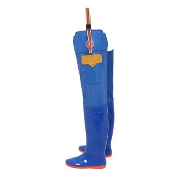 Imagem de Waders Botas De Cano Alto Masculinas E Femininas Para Pesca E Caça Com Bolsos, Botas Leves De PVC À Prova D'água E Antiderrapantes Para Chuva(36 EU)