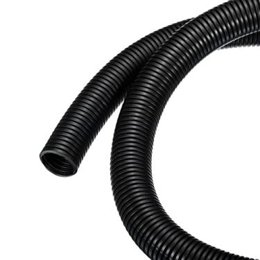 Imagem de Rebower Capa flexível de tear de fio dividido resistente ao calor de conduíte ondulado, para [protetor de cabo de escritório, cabo elétrico] - 163/164 cm x 65/81 cm x 8 cm, preto