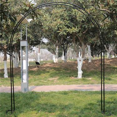 Imagem de Arco de rosa de jardim Estrutura de treliça de metal Arco largo 120cm 140cm 180cm 200cm 240cm 280cm 300cm 350cm Grande arco de decoração de caramanchão para plantas trepadeiras, arco de casa