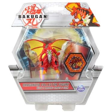 Imagem de Bakugan Collector Figures with 2 Trading Cards & Collectors Coin - (Dragonoid Red)