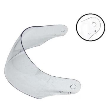 Imagem de Viseira Dupla Capacete Curvatura Mixs Raptor 2.2Mm Cristal - Polivisor