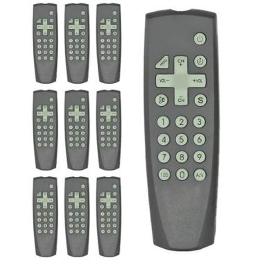 Imagem de Kit 10 Controle Compatível TV Semp TCL Tubo Lumina Antiga - Lelong