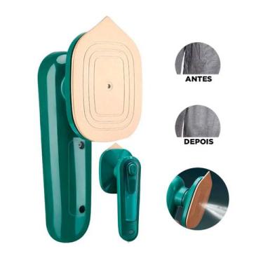 Imagem de Mini Ferro De Passar Roupa Portátil Para Viagem A Vapor 110v/220v - BI
