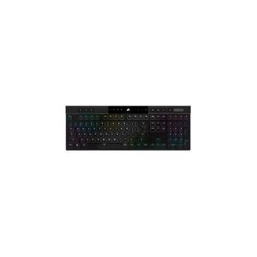 Imagem de Teclado Sem Fio Mecânico Gamer Corsair K100 Air, RGB, Cherry MX Ultra, USB 3.0 Tipo-A, 100% Anti-Ghosting, US, Preto - CH-913A01U-NA