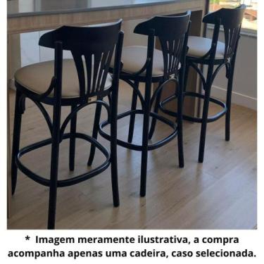 Imagem de Banqueta Bianca Selva estofada facto vegan pérola Gourmet Bancada Cozi