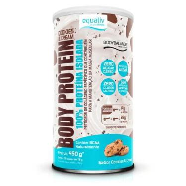 Imagem de Body Protein Proteína Isolada Cookies e Cream Equaliv 450g