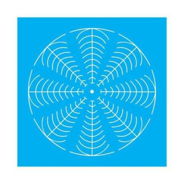 Imagem de Stencil Tamako Mandala Linha 3D - 30X30Cm - Ref D242