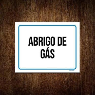 Imagem de Placa Sinalização Ambiente Abrigo De Gás 27X35 - Sinalizo