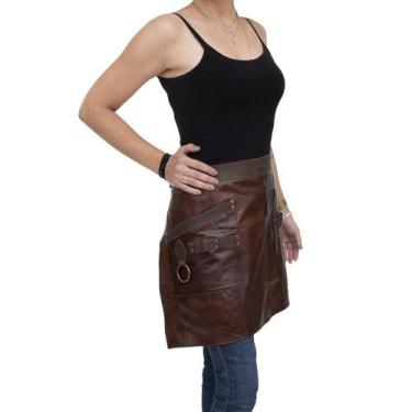 Imagem de Saiote Avental de Cintura Churrasco Feminino Couro Prime - Pele Nativa