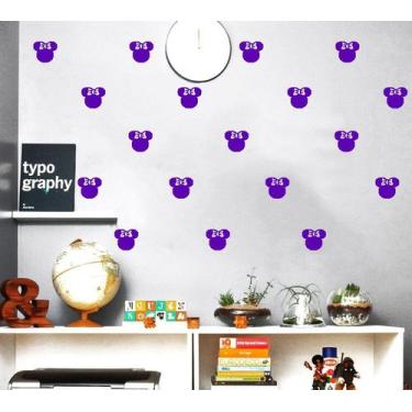 Imagem de Kit 90 adesivos da Minnie 6cm x 5,3cm cada Decoração Casa Sala, Quarto