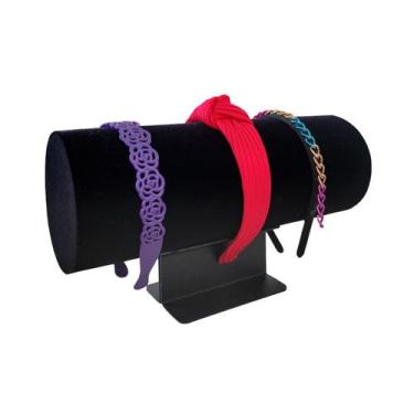 Imagem de Expositor de Tiara em Veludo 30cm - Preto - Lm Balcoes