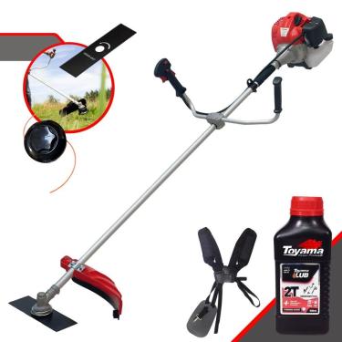 Imagem de Roçadeira Cortador de Grama Anmax CG430-P TB À Gasolina 43cc 2HP de Potência 9.000rpm 2...