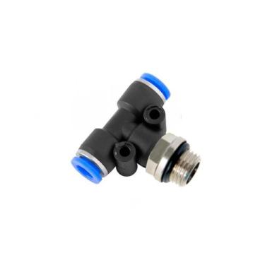 Imagem de Conexão Rápida T Macho Central 04 Mm X 1/8 Bsp - Brasil Eletropneumáti