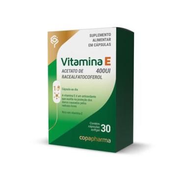 Imagem de Vitamina E 400UI Acetato de Racealfatocoferol 30 Cápsulas - Copapharma