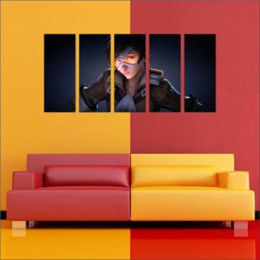 Imagem de Quadro Decorativo Games Overwatch Jogos Mosaico Com 5 Peças GG5 - Vita