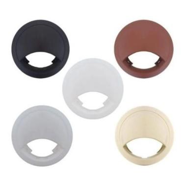 Imagem de Acabamento Passa Fio 02 Peças Marrom 02 Peças Marfim  59mm - comercial