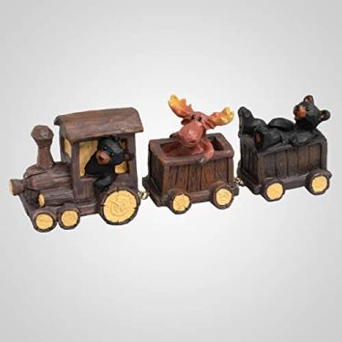 Imagem de Lipco 19628 Estatueta de trem de brinquedo de urso e alce