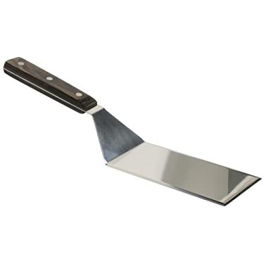 Imagem de Espátulas de chapa para topo plano - Espátula de aço inoxidável para restaurante - Espátula de flipper Smash Burger - Raspador de grelha de metal
