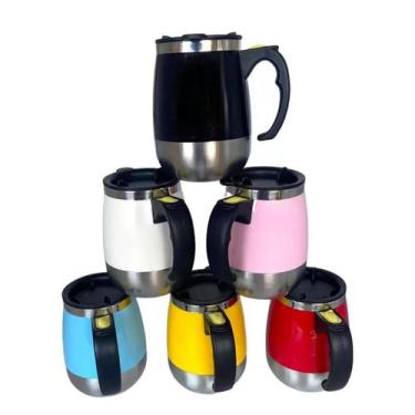 Imagem de Caneca Térmica Mixer Eletrica Mitura Tudo Café Leite Chá - acd,  Rosa