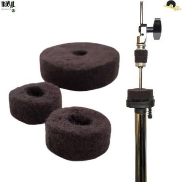 Imagem de Kit de Feltros Tribal Percussion para base e Presilha de chimbal - Lã 