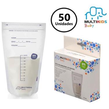 Imagem de 50 Sacos Para Armazenar Leite Materno livre de BPA Esterilizado  - MUL