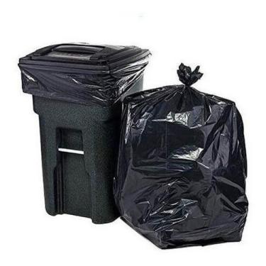 Imagem de Saco De Lixo 60lt Resistente Preto 70x80 Pacote Com 100 Un - HIGIPACK