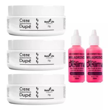 Imagem de Kit 3 Creme Desodorante Dupé Natulife 160g + 2 Loção Milagroso Delima 
