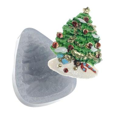 Imagem de Molde De Silicone 017 - Árvore Natal C/ Bolinha - Flexarte
