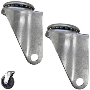 Imagem de Par Rodízio Giratório 512 Carrinho Supermercado 5 Pol - Bela Import