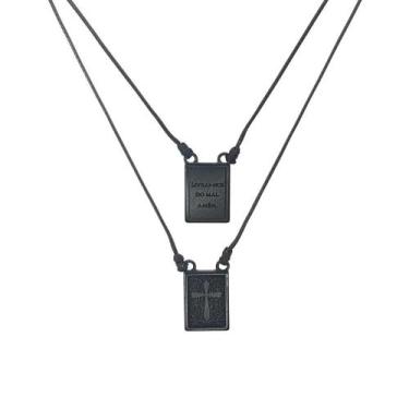 Imagem de Colar Escapulário Livrai-nos PT (BASE)  B-20 - Marshop