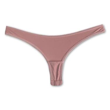 Imagem de Calcinha Fio Dental Duplo Em Microfibra - Rara Flor, Rosa claro, M