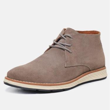 Imagem de Bota Masculina Casual Toscana Cano Curto Em Couro Confortável Solado D