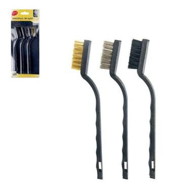 Imagem de Jogo Mini Escova De Aço 3 Peças - house tools