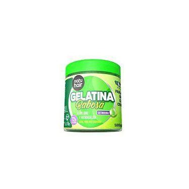 Imagem de Gelatina SOS Natuhair Babosa 500g 72H De Cachos Vegano Definiçao