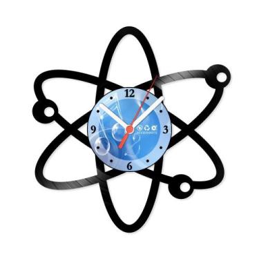 Imagem de Relógio De Parede Disco Vinil Símbolos - Átomo - VSI-007 - Modernarte