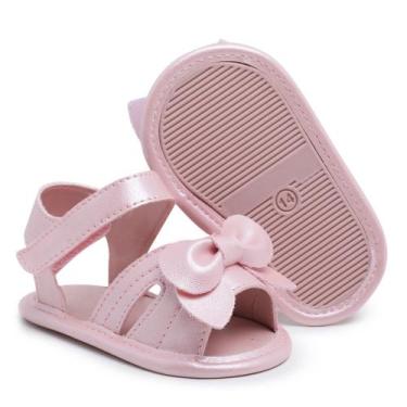 Imagem de Sandália Bebê Infantil Feminina Pequena Dama Recém Nascida Para Bariza