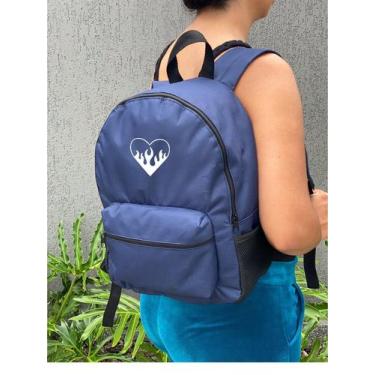 Imagem de Mochila Small HEART 3 Bolsa Escolar Trabalho Viagem Mala Faculdade Fut