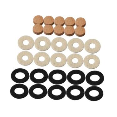 Imagem de Esquirla Substituição de válvula de trompete Arruelas de válvula de trompete Kits de manutenção Acessório Kit de reparo de trompete leve para trombone