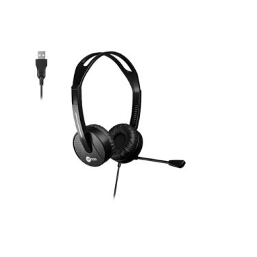 Imagem de Headset HT106 USB com Microfone Preto - Lecoo