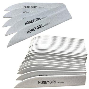 Imagem de 20 Lixas Honey Girl Faca Facão Para Unha Gel 280/400