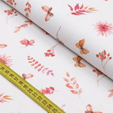 Imagem de Tecido Flanela Estampada Digital - Flores (0,50x0,78) - Ibirapuera Tex