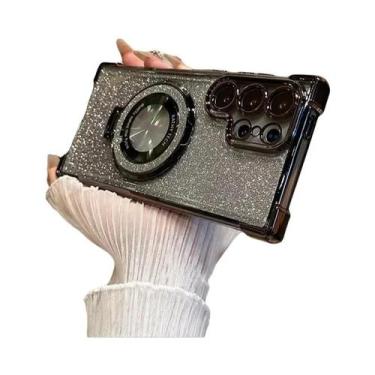 Imagem de Capas MagSafe com Glitter para Samsung Galaxy A24, A55 5G, A53, A54, S