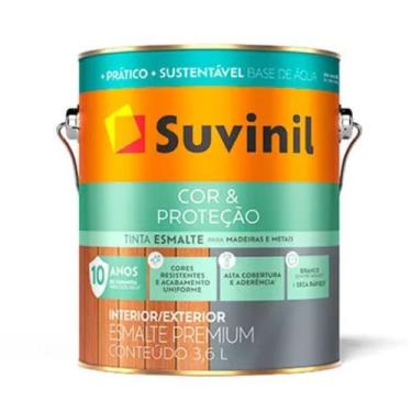 Imagem de Esmalte Cor & Proteção Branco Brilhante Base Água 3,6L Suvinil - 00001
