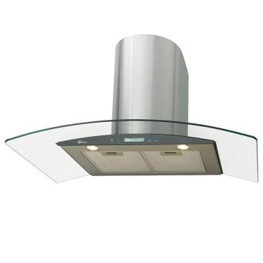 Imagem de Coifa De Parede Fischer 90Cm Talent Touch Vidro E Inox 220V