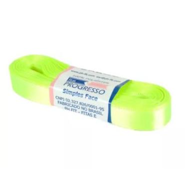 Imagem de Fita de Cetim Progresso 15mm nº3 - 10m Cor 280 Verde Cítrico - 01 unid