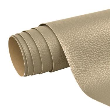 Imagem de material sintético Auto Adesivo Reparo Bege Revestimento Tecido - Open